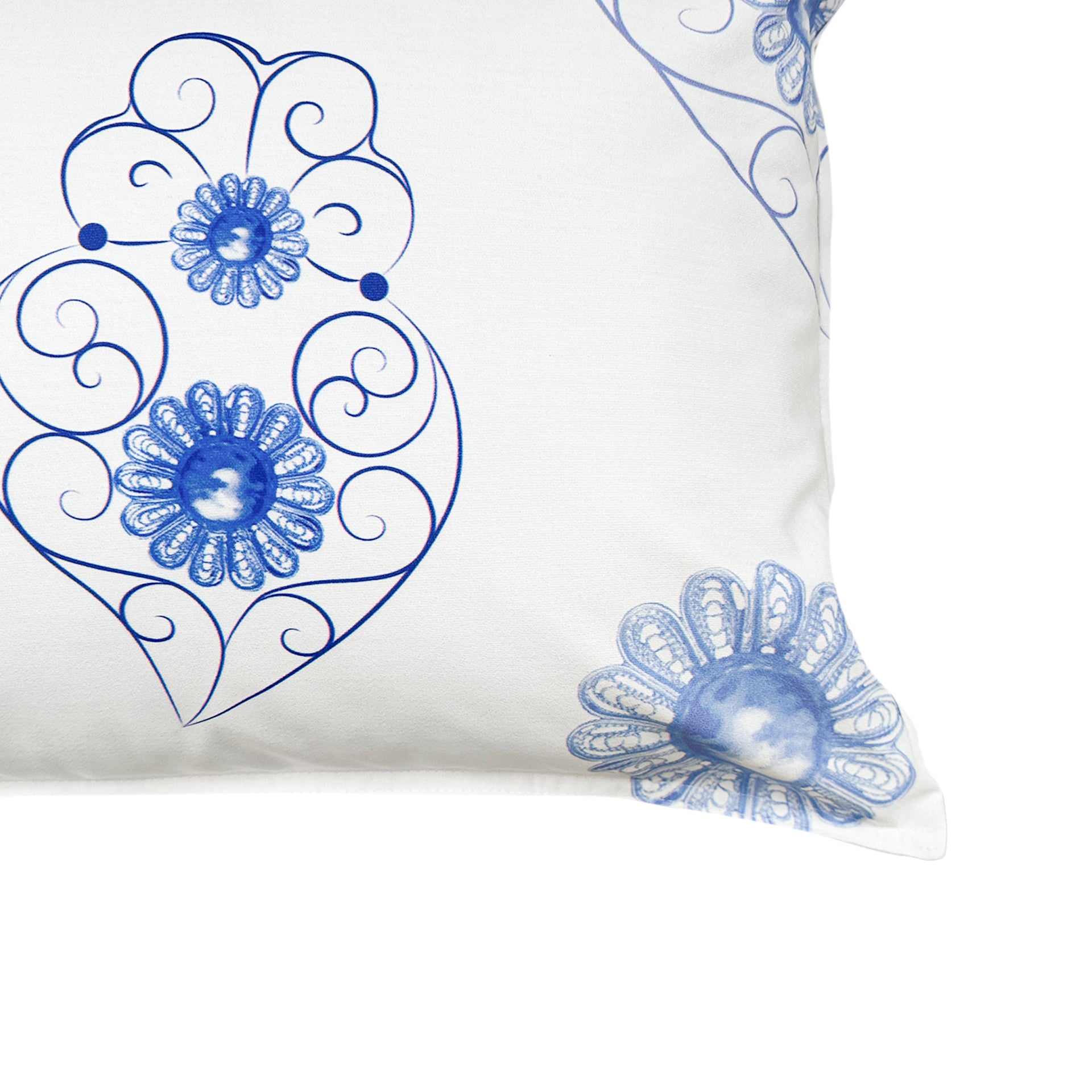 Capa de Almofada Coração de Luzia