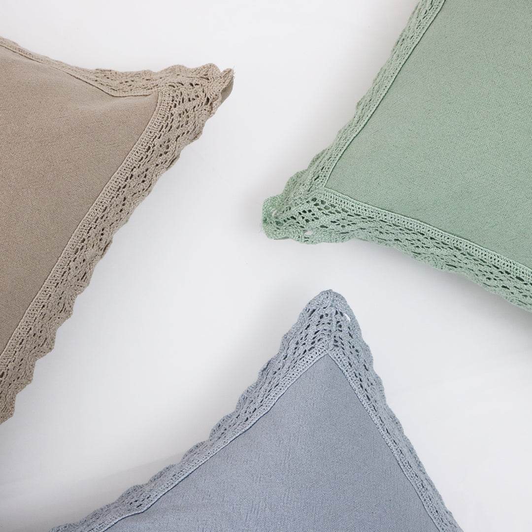 Capa de Almofada Tucuman Cor com Renda - LethesHome