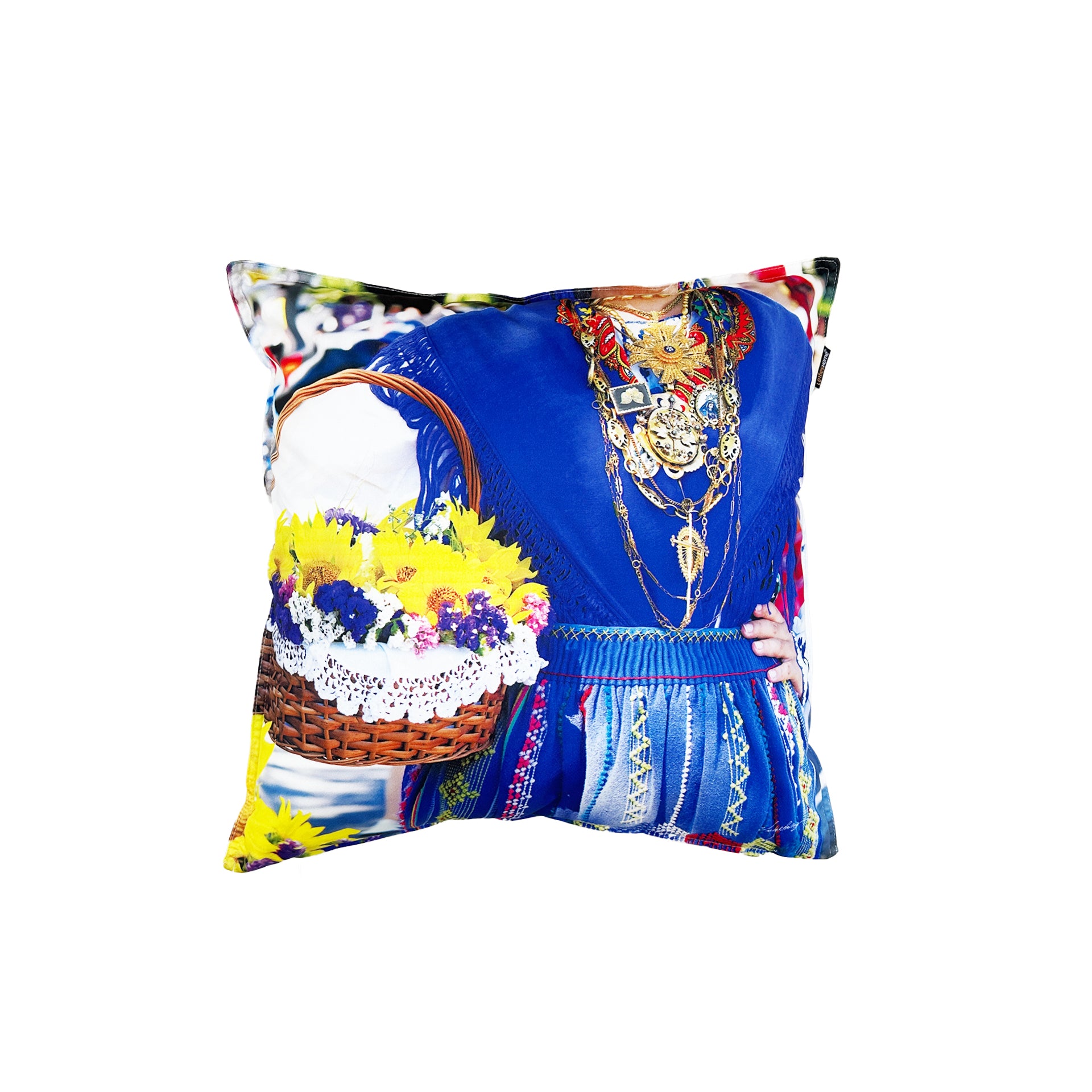 Capa de Almofada Romaria em Casa E