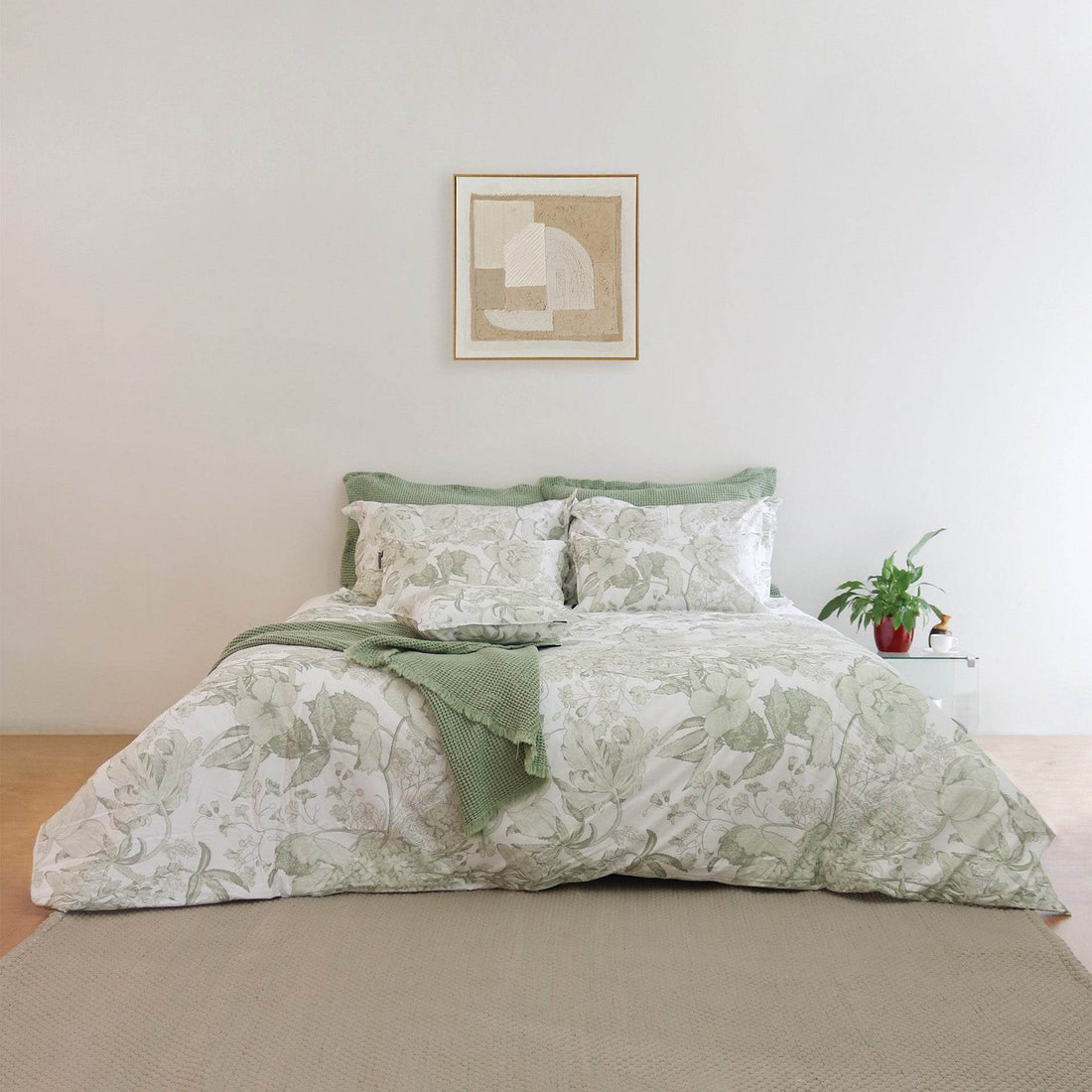 Capa de Edredão Botanique Menta - LethesHome