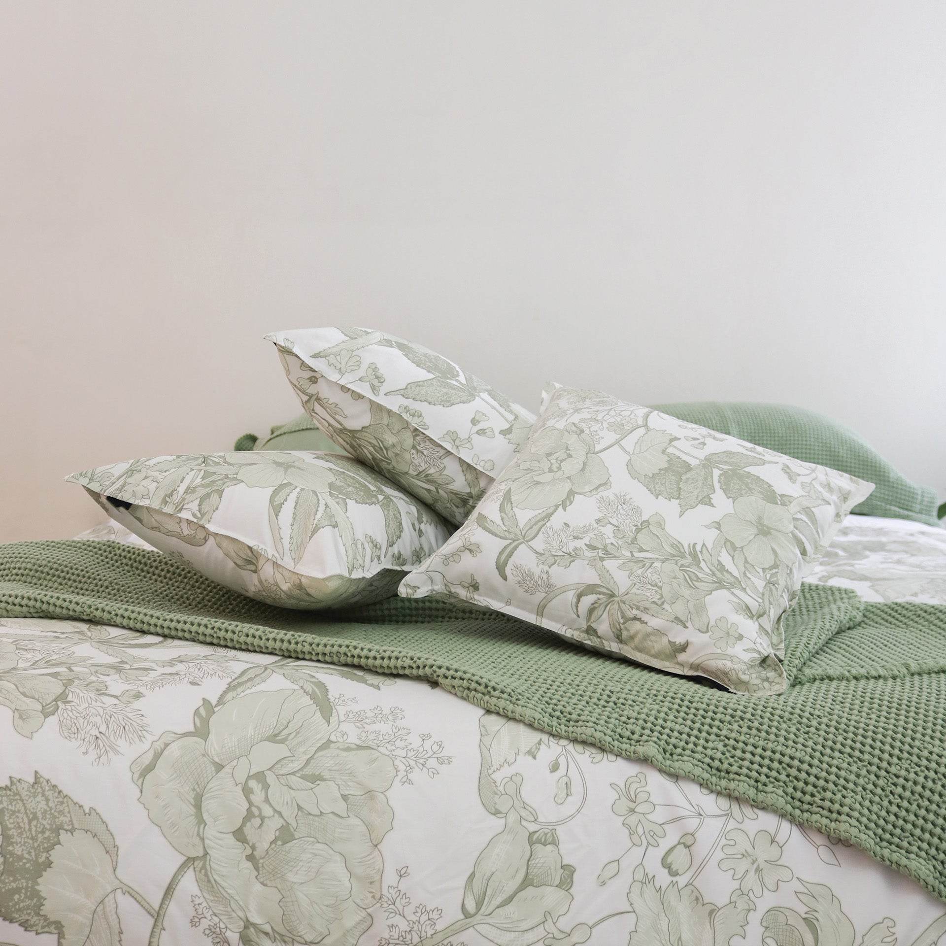 Capa de Almofada Botanique Menta - LethesHome