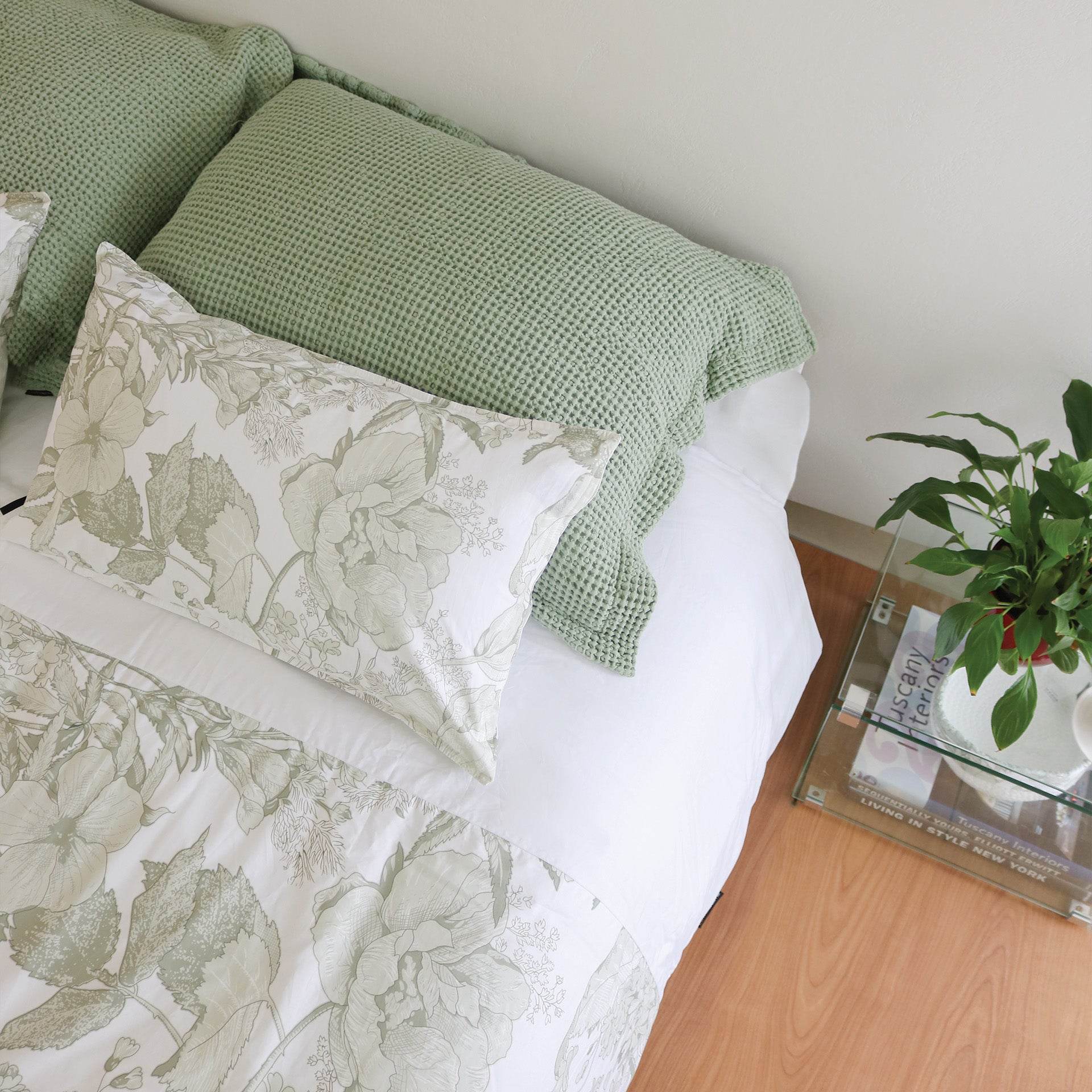 Capa de Almofada Botanique Menta - LethesHome