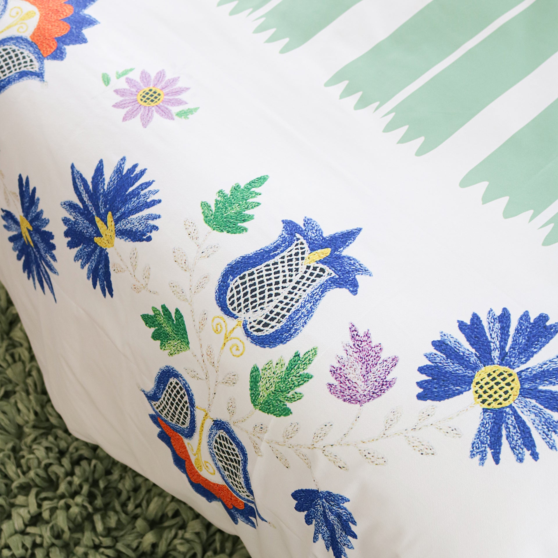 Colcha Acolchoada Riscas de Viana