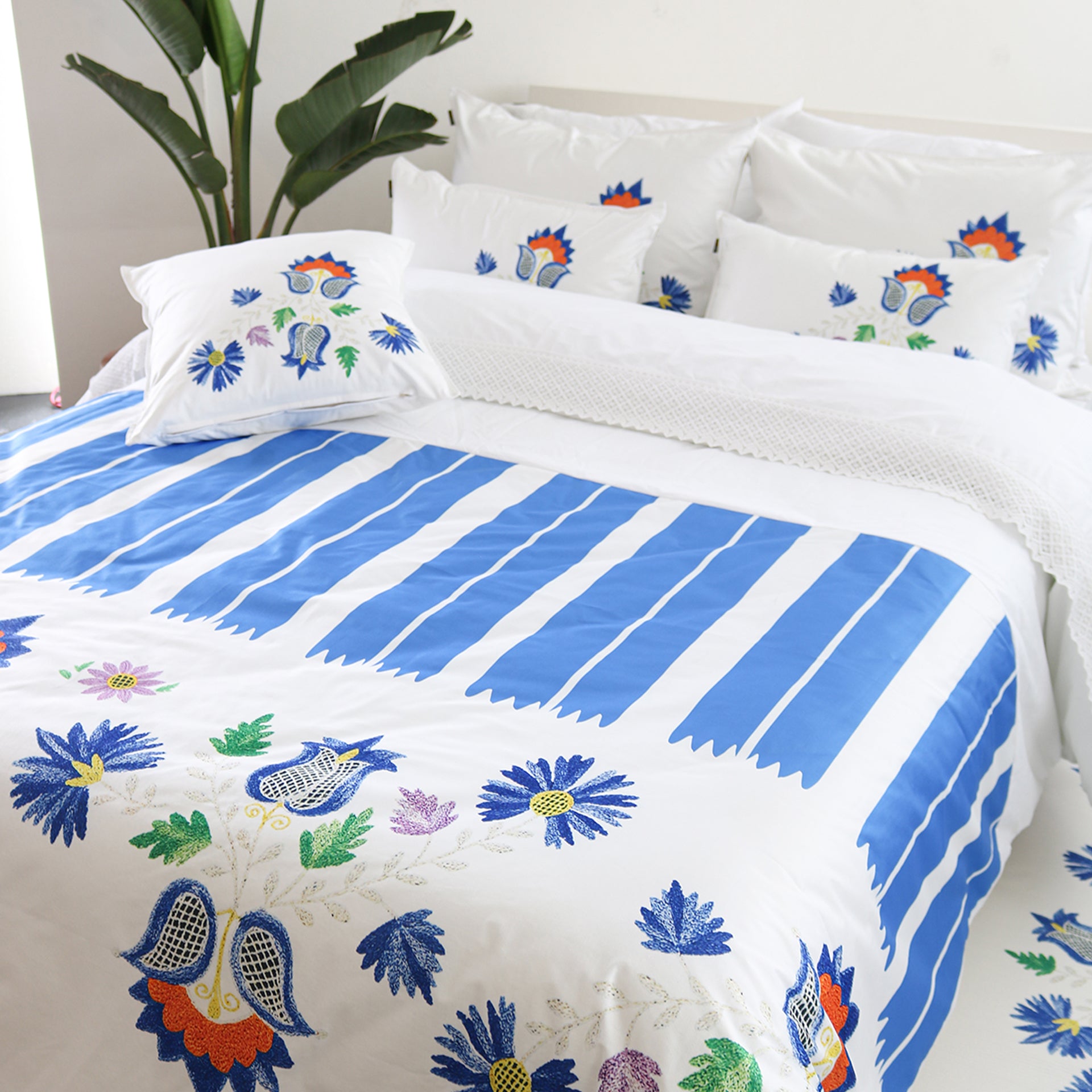 Colcha Acolchoada Riscas de Viana