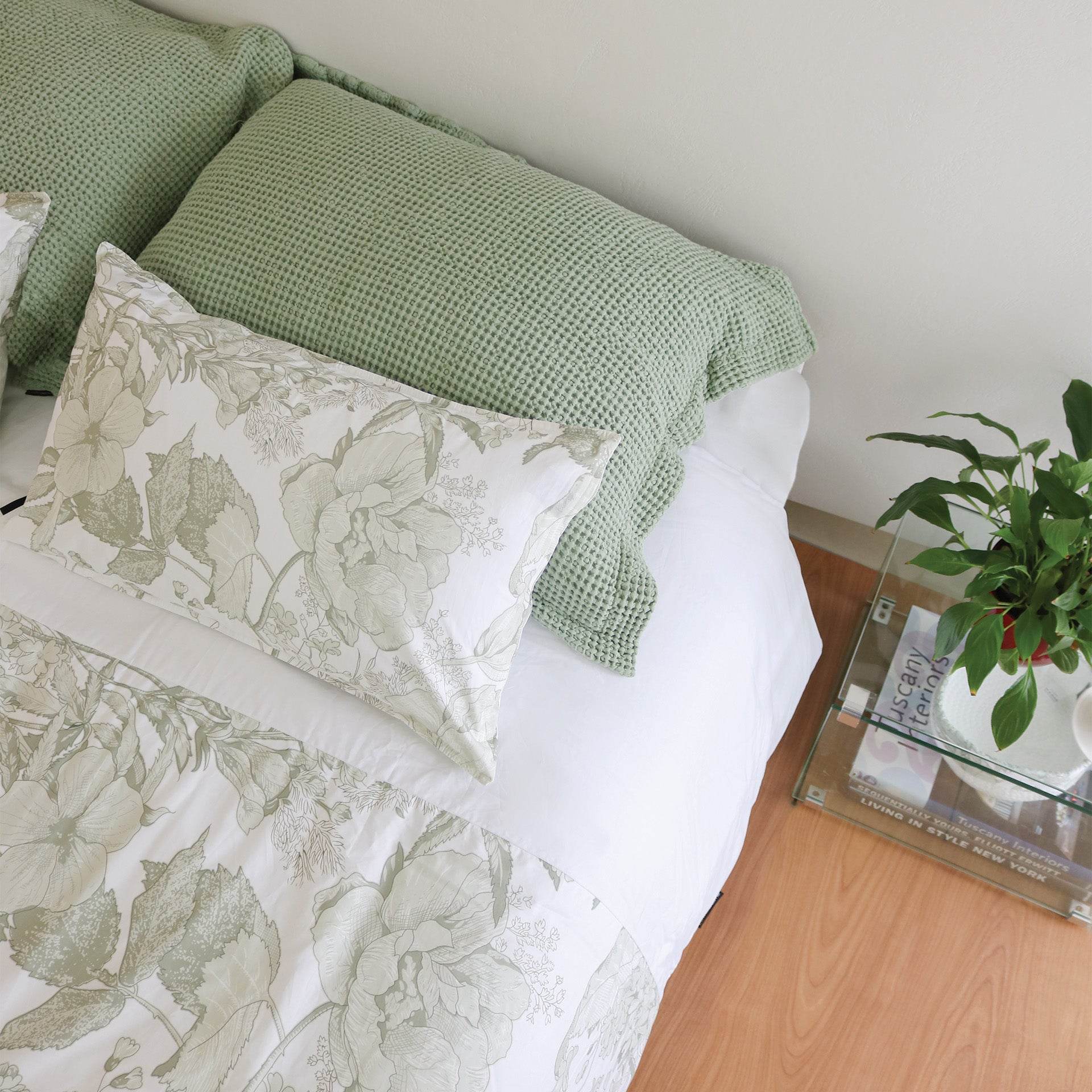 Capa de Edredão Botanique Menta - LethesHome