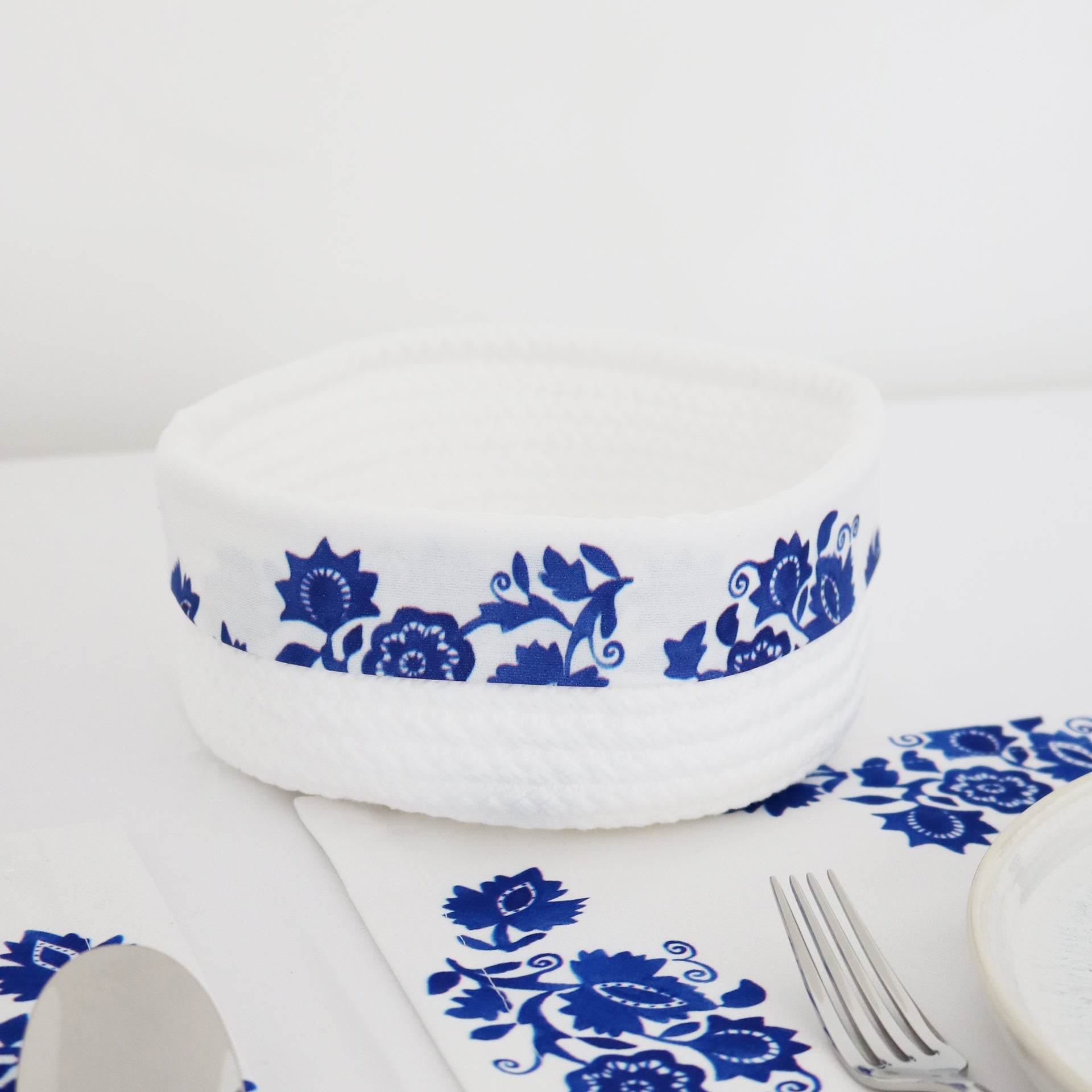 Cesto com Aplicação Louça de Viana VR - LethesHome