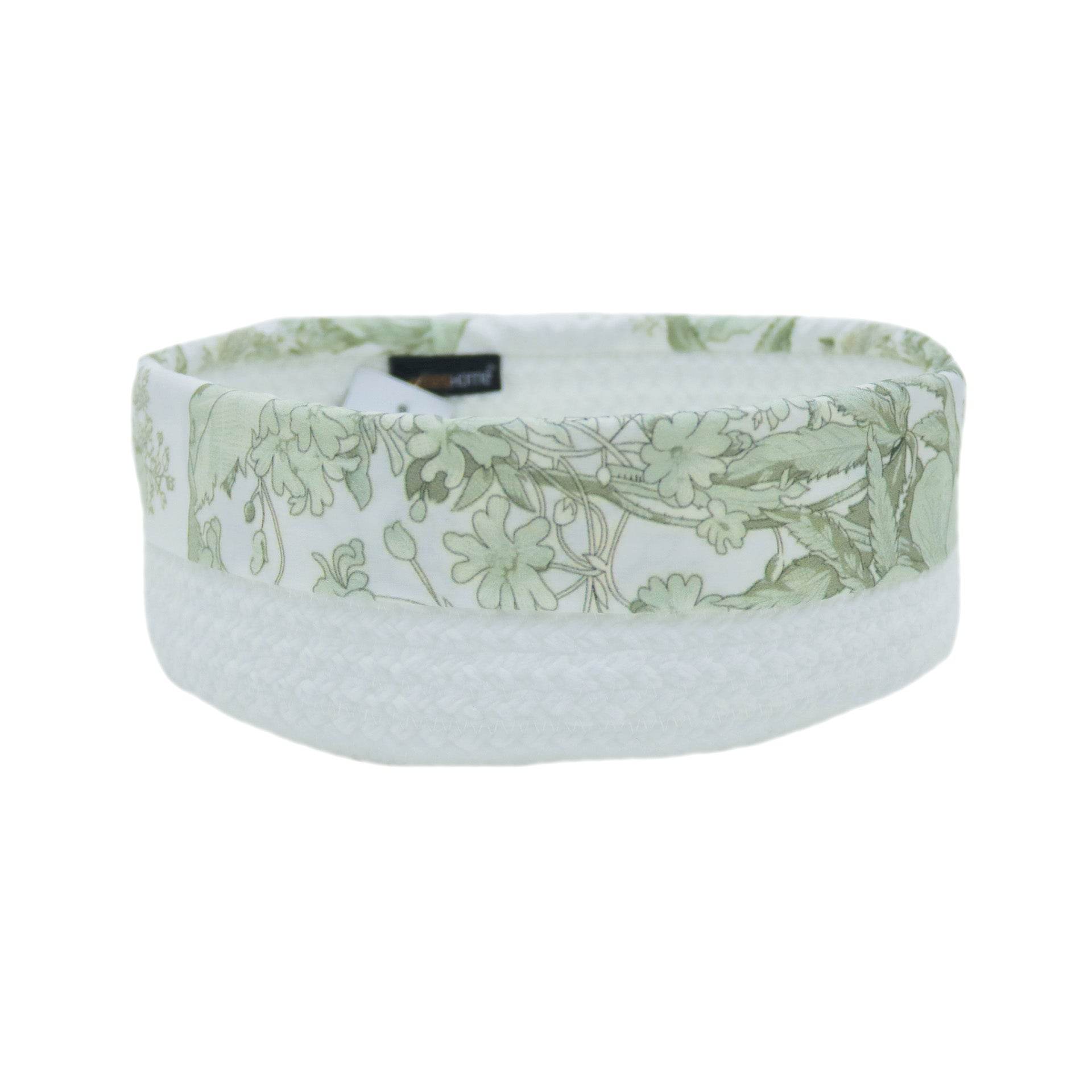 Cesto com Aplicação Botanique Menta - LethesHome