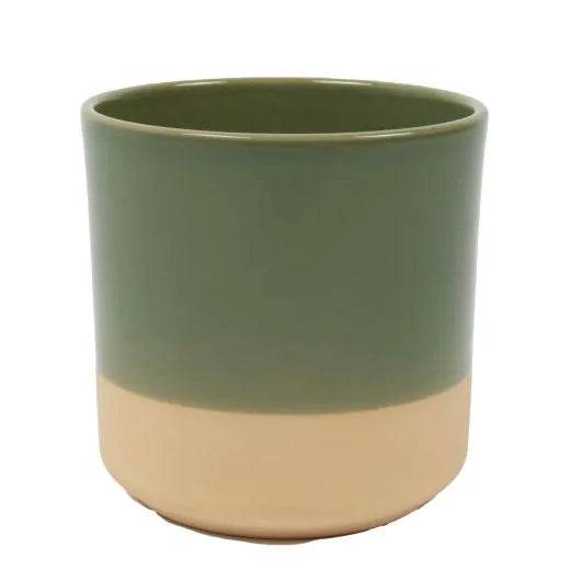 Floreira Cilindrica Dip-Dye Verde - LethesHome