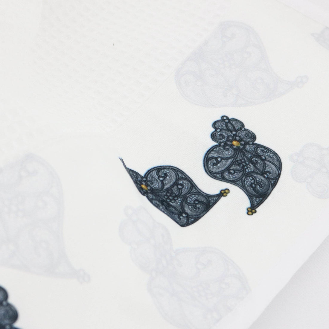 Pano de Cozinha em Favo c/ Aplicação Chieira VR - LethesHome