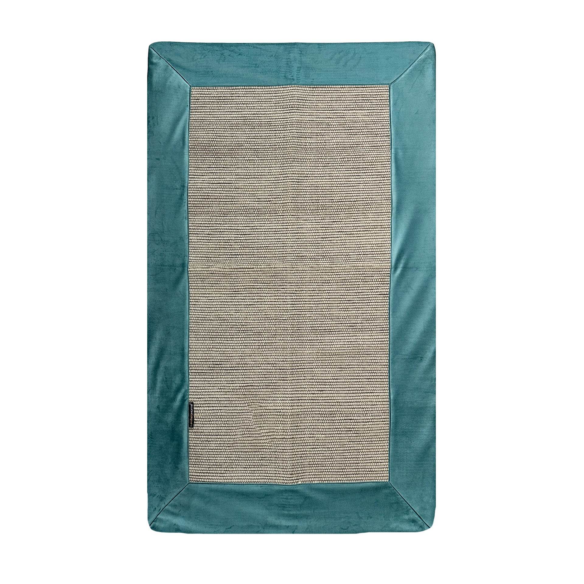 Tapete Taupe com Aplicação Veludo Soft - LethesHome