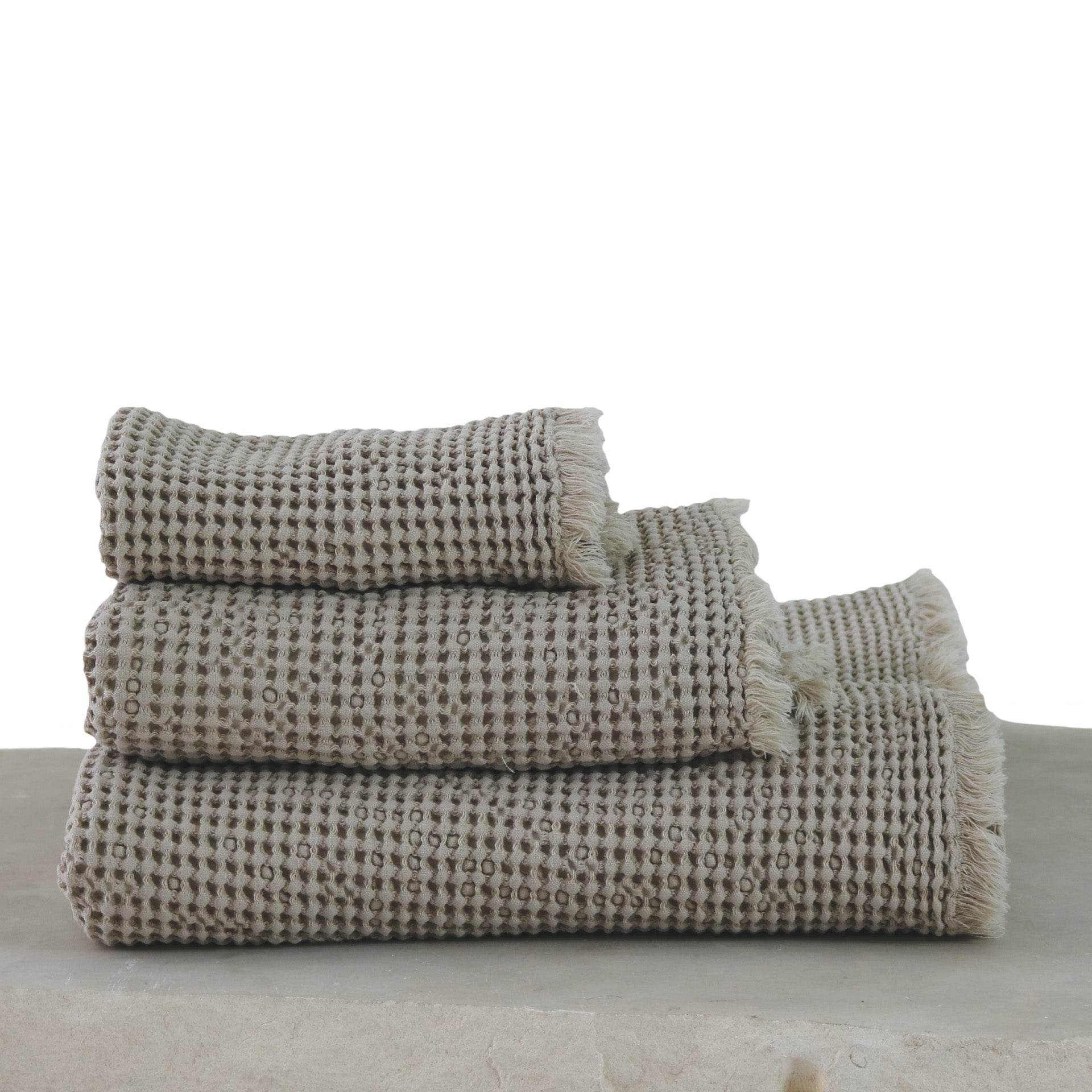 Conjunto de Toalhas de Banho Favo Soft com Franjas - LethesHome