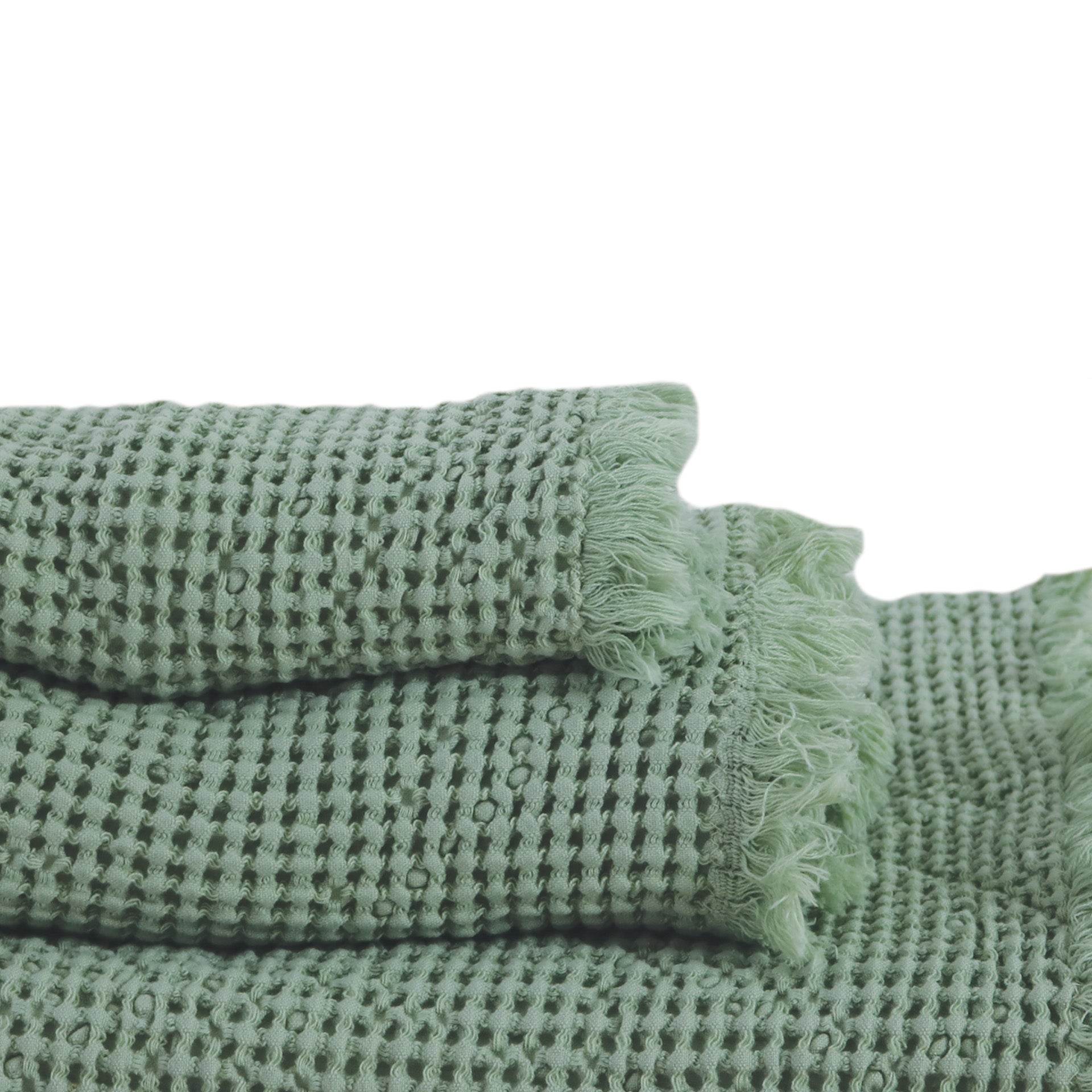 Conjunto de Toalhas de Banho Favo Soft com Franjas - LethesHome