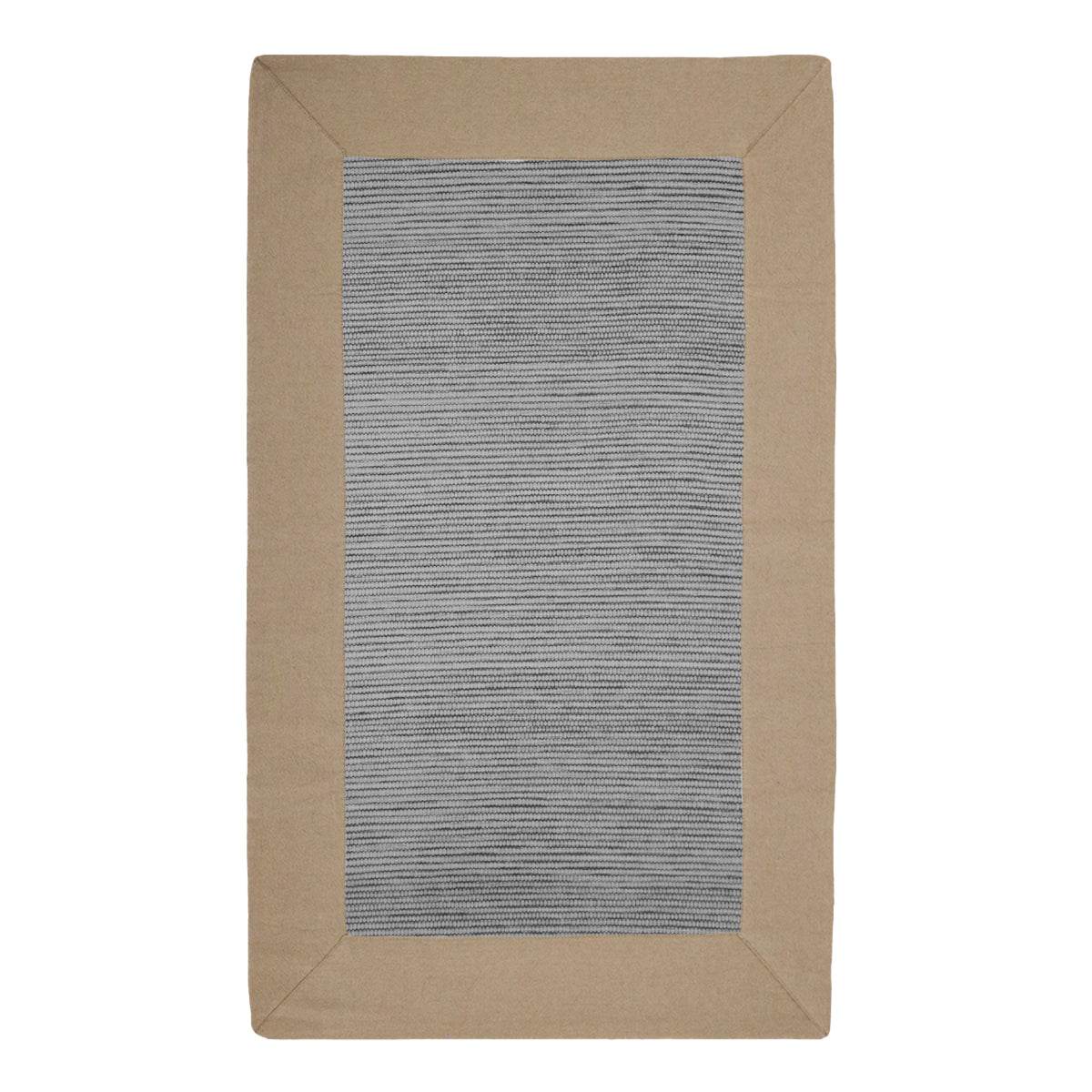 Tapete Cinza com Aplicação Linho Pure Soft - LethesHome