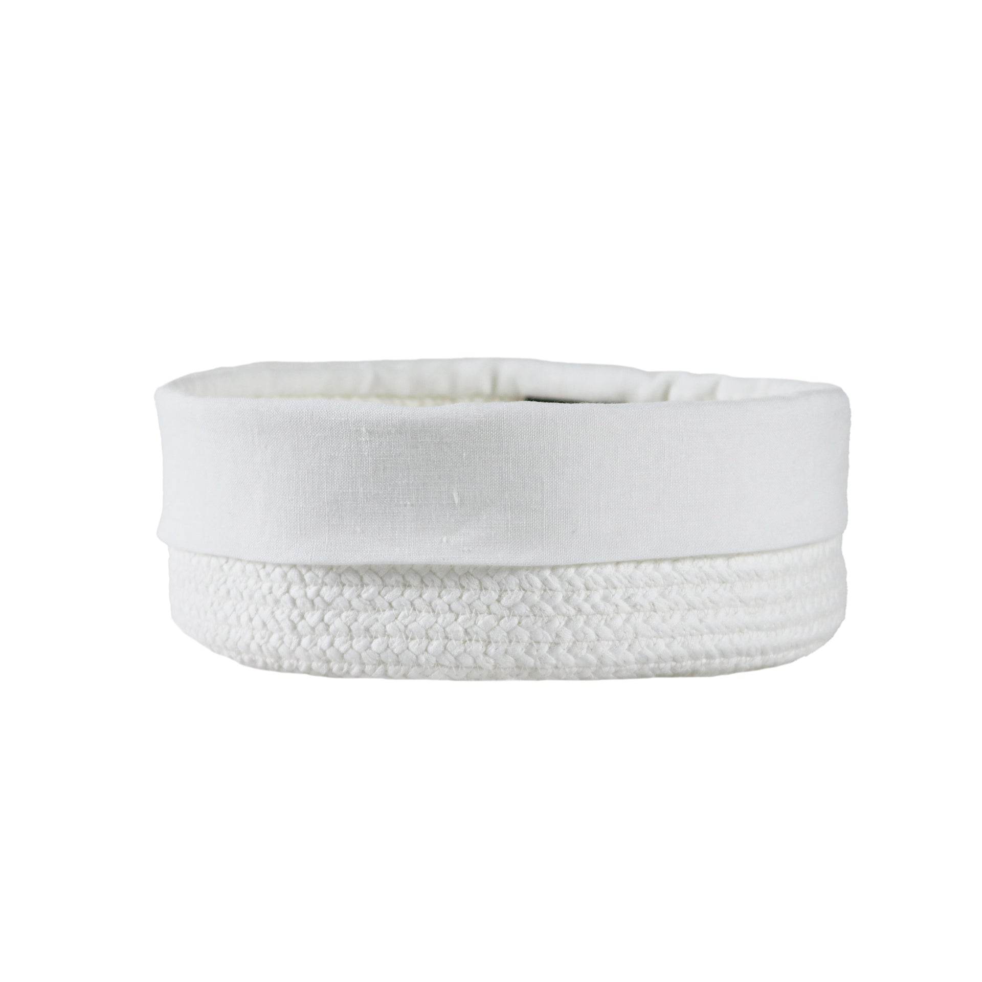 Cesto com Aplicação Linen - LethesHome