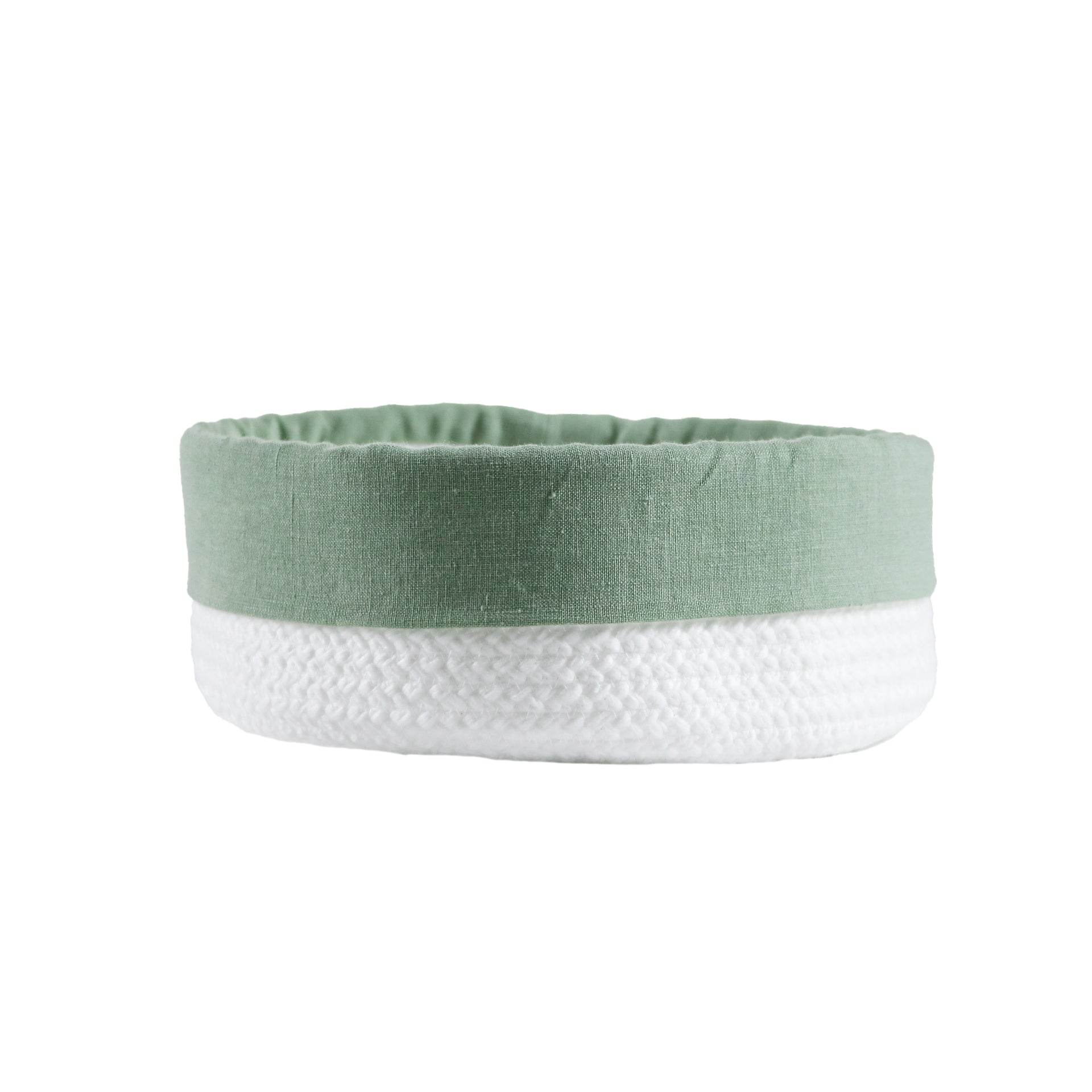 Cesto com Aplicação Linen - LethesHome