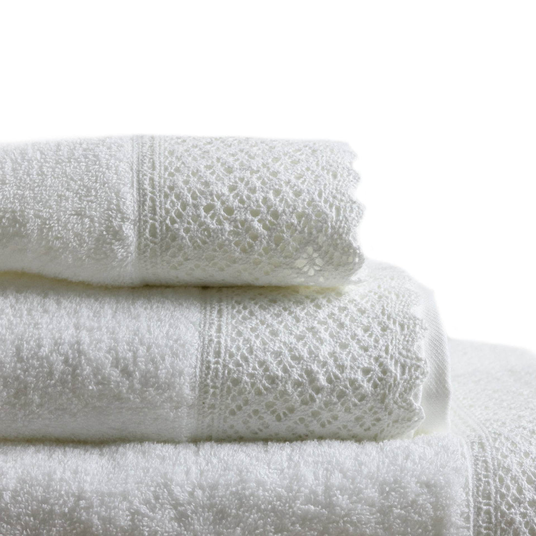 Conjunto de Toalhas de Banho com Renda 1799 - LethesHome