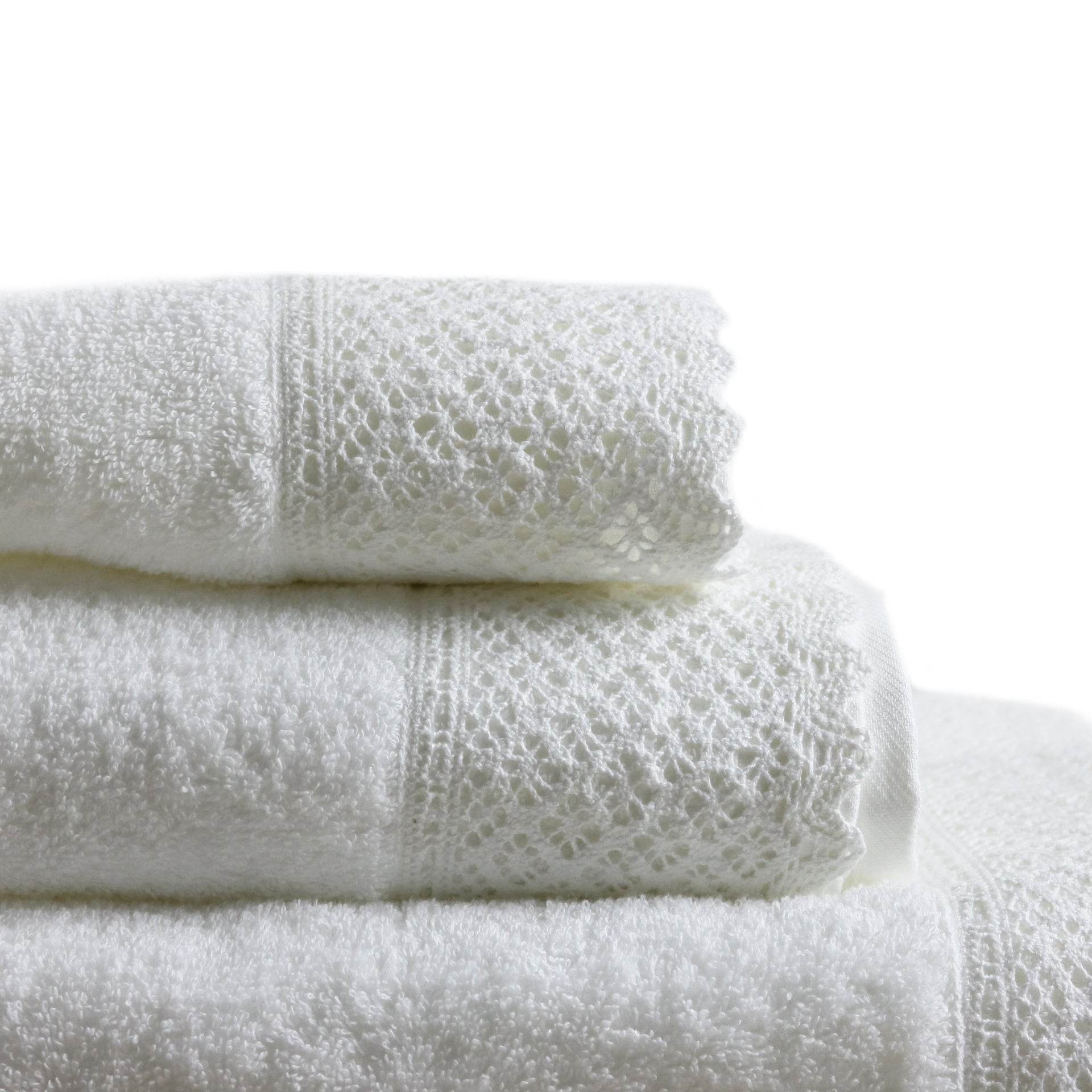 Conjunto de Toalhas de Banho com Renda 1799 - LethesHome