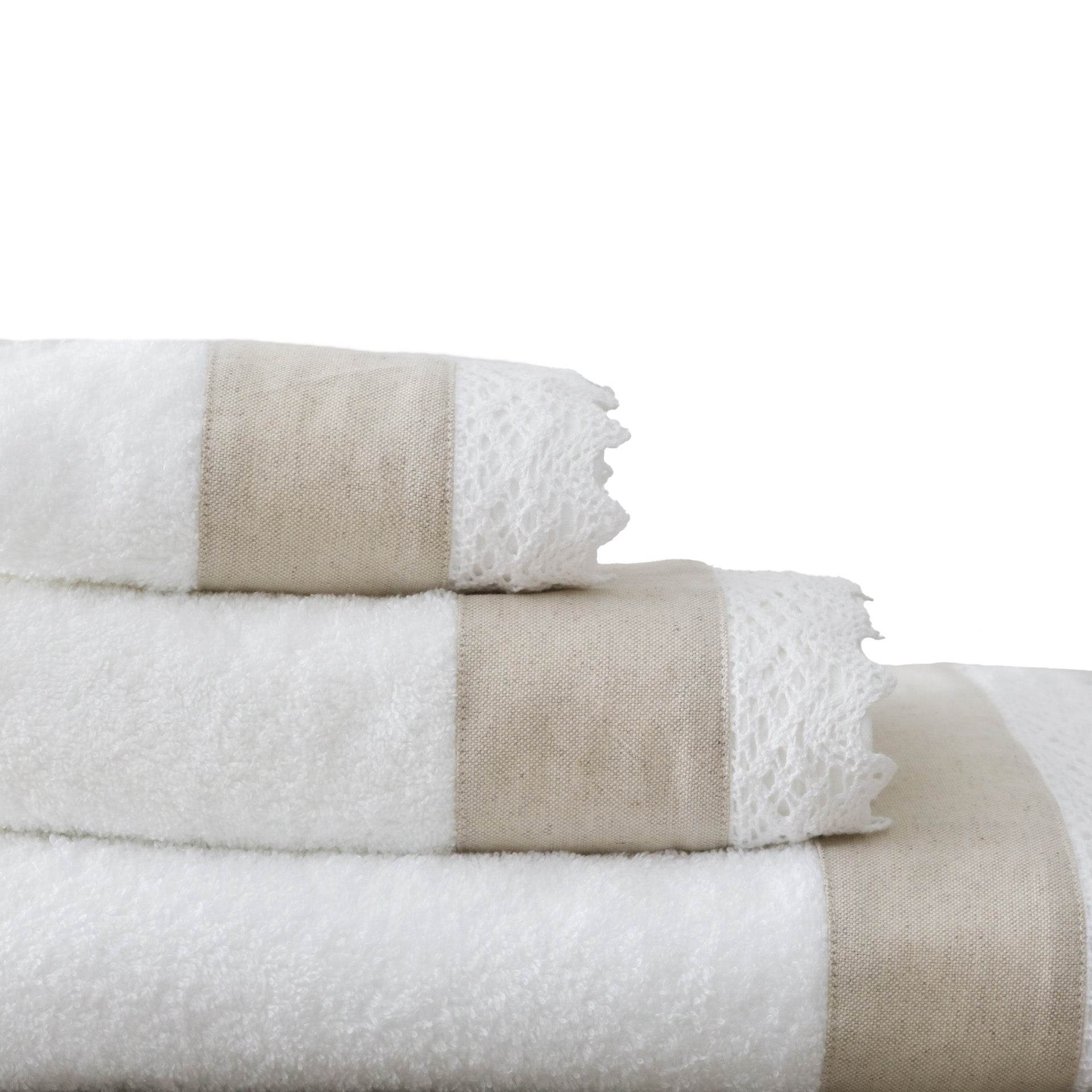 Conjunto de Toalhas de Banho Tucuman com Renda - LethesHome