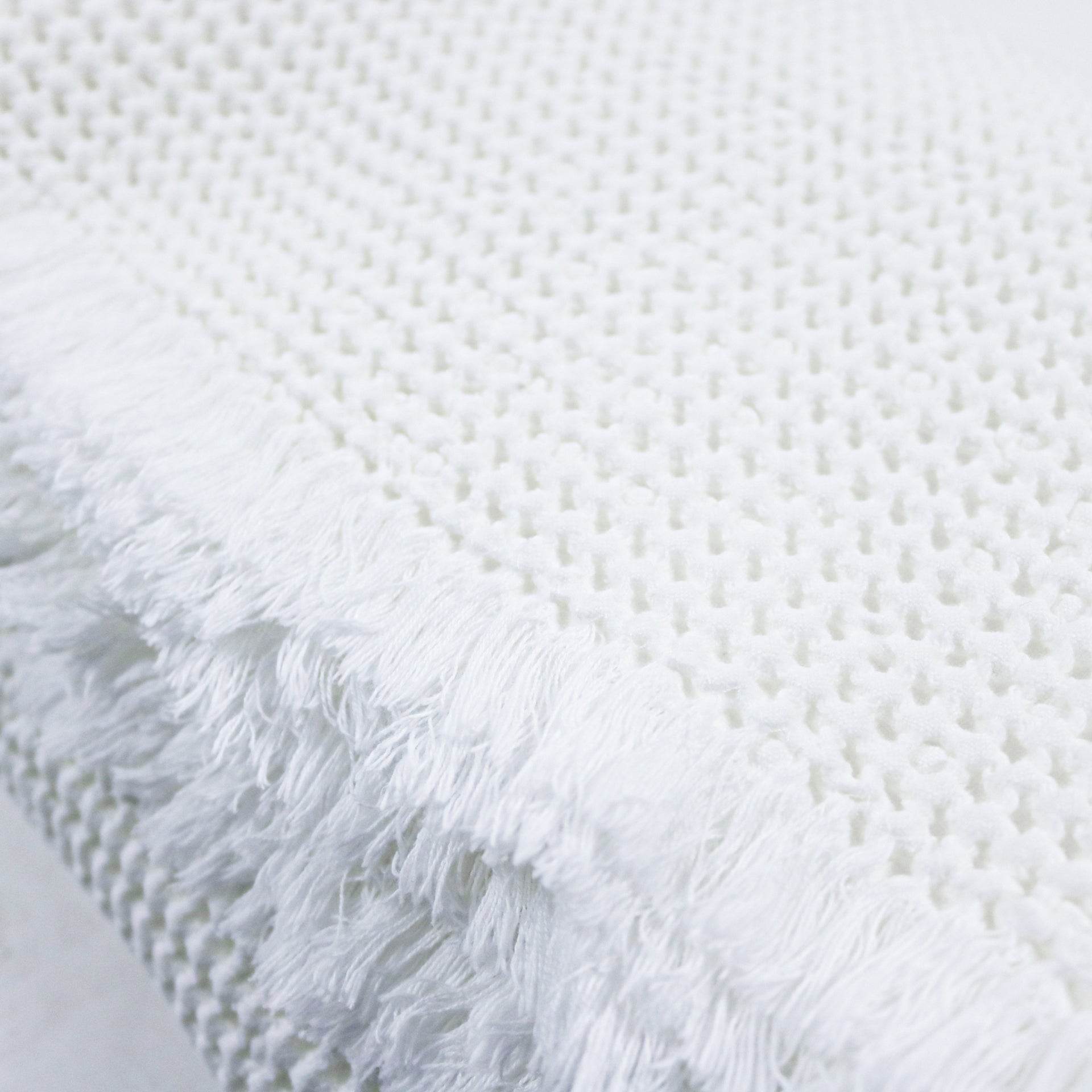 Manta com Franjas Favo Soft - LethesHome