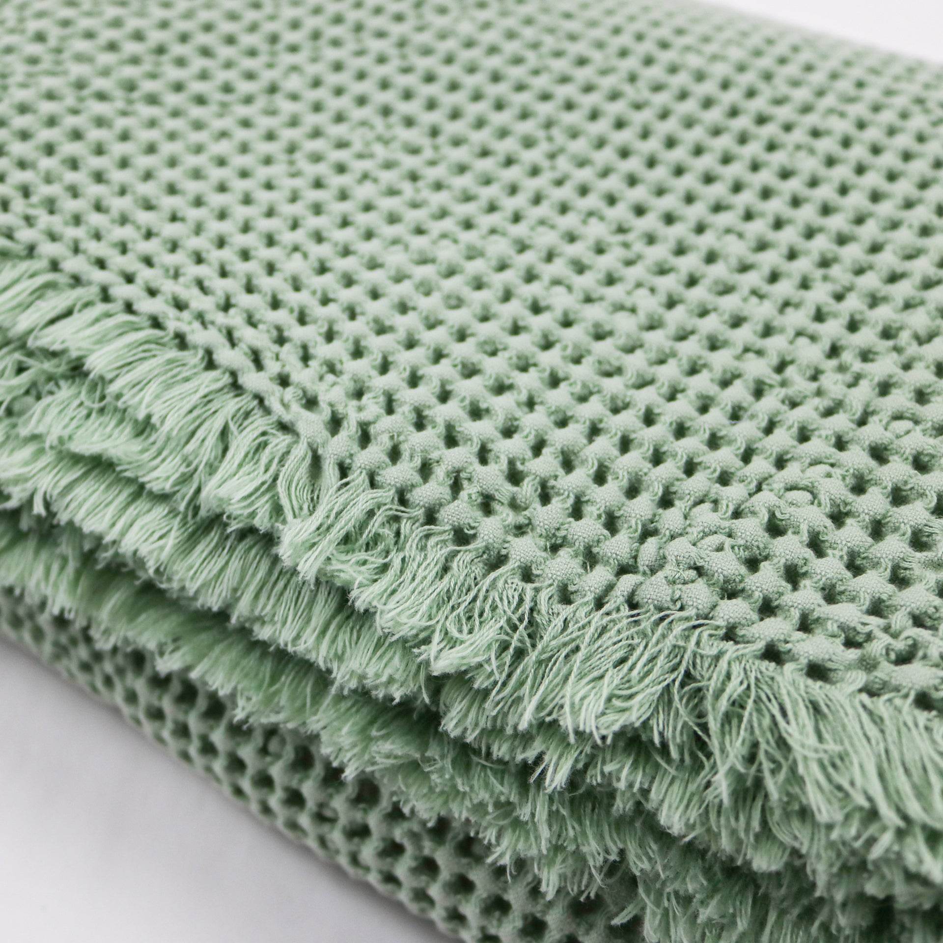 Manta com Franjas Favo Soft - LethesHome