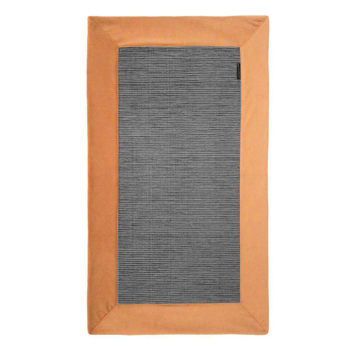 Tapete Cinza com Aplicação Veludo Soft - LethesHome