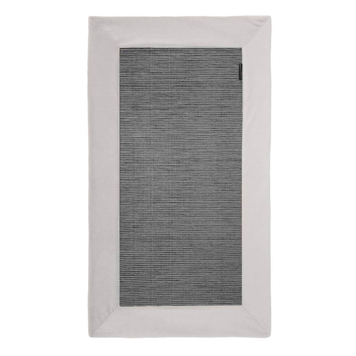 Tapete Cinza com Aplicação Veludo Soft - LethesHome