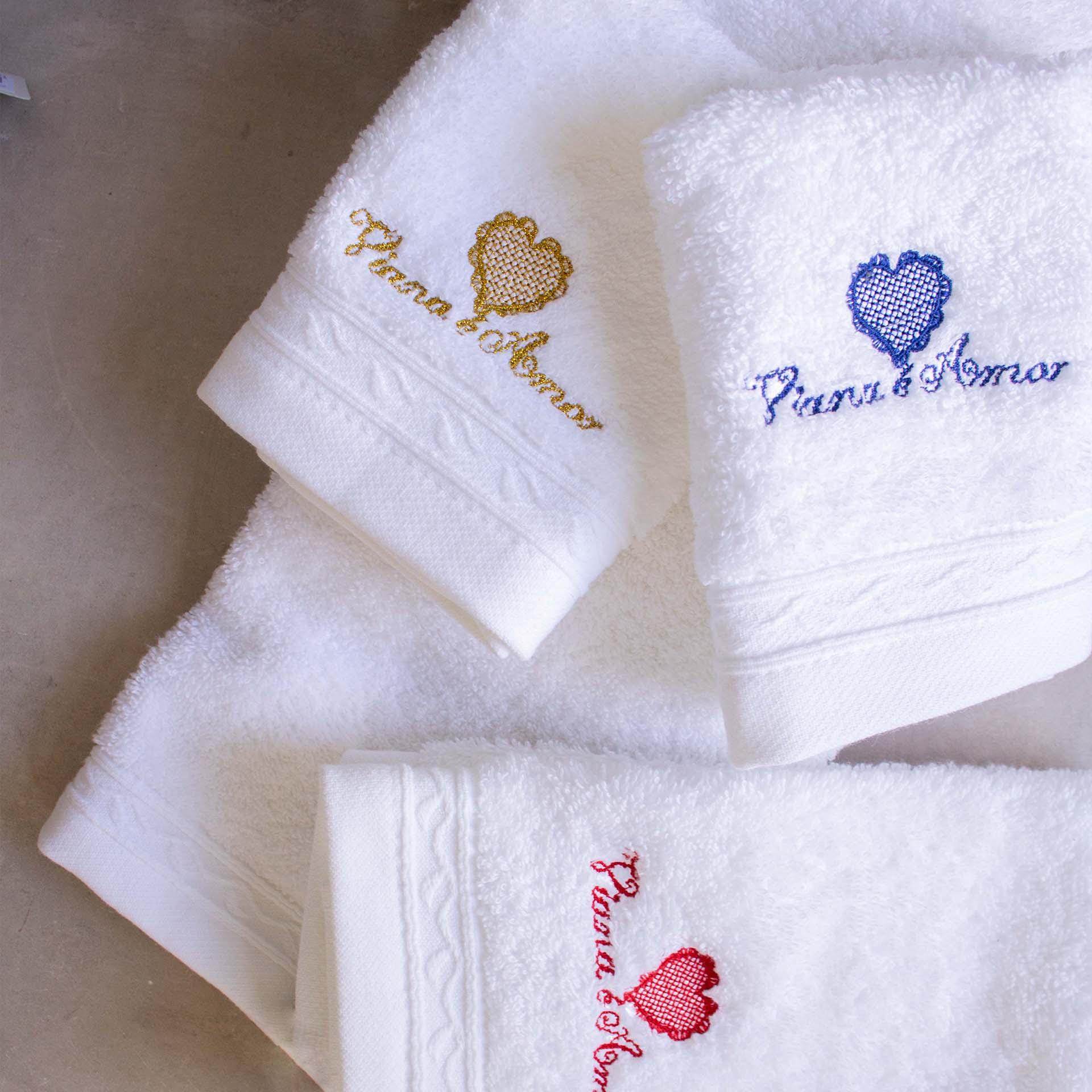 Conjunto de Toalhas de Banho Viana é Amor - LethesHome