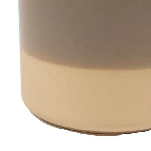 Floreira Cilindrica Dip-Dye Taupe - LethesHome