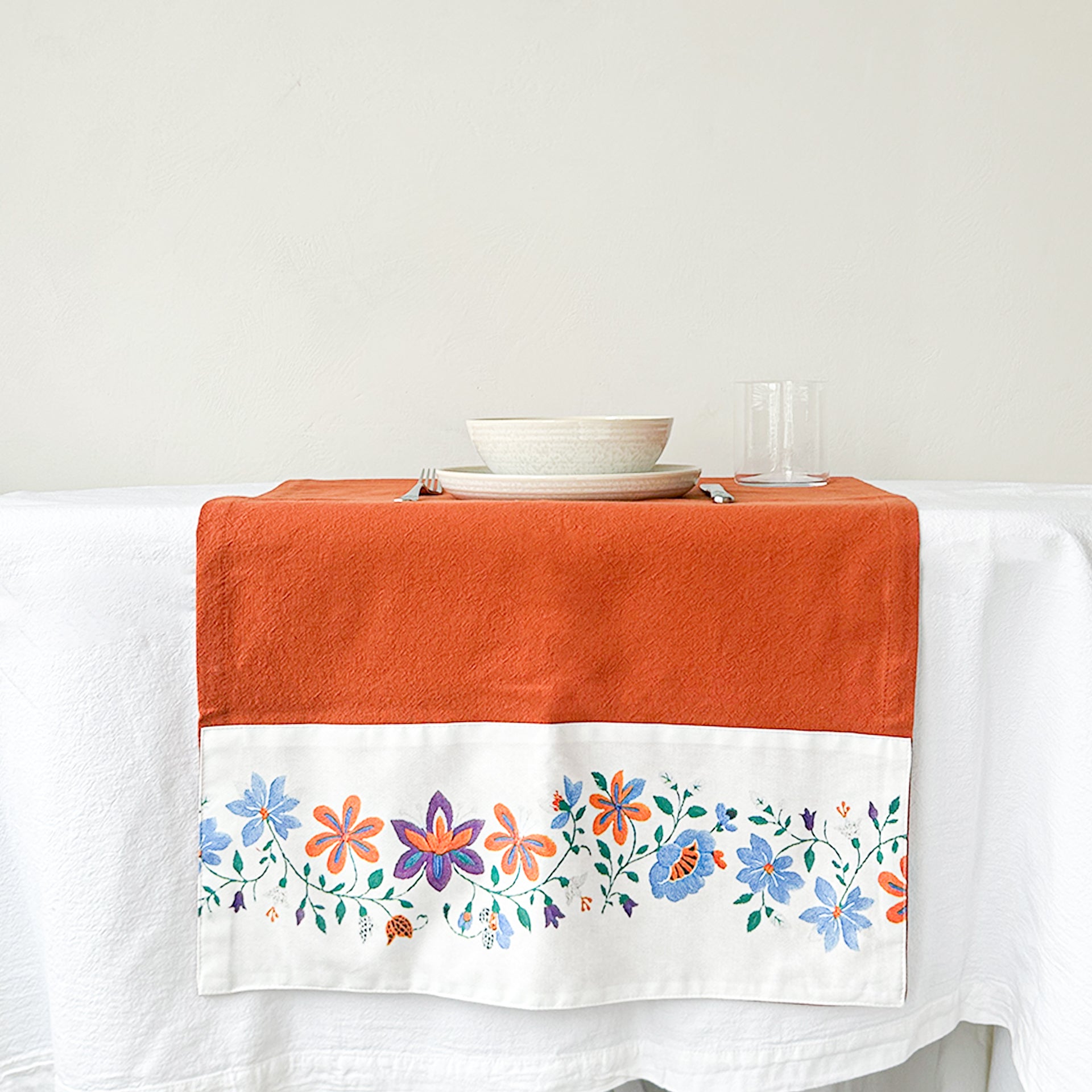 Caminho de Mesa Linho Pure Soft Flor do Minho