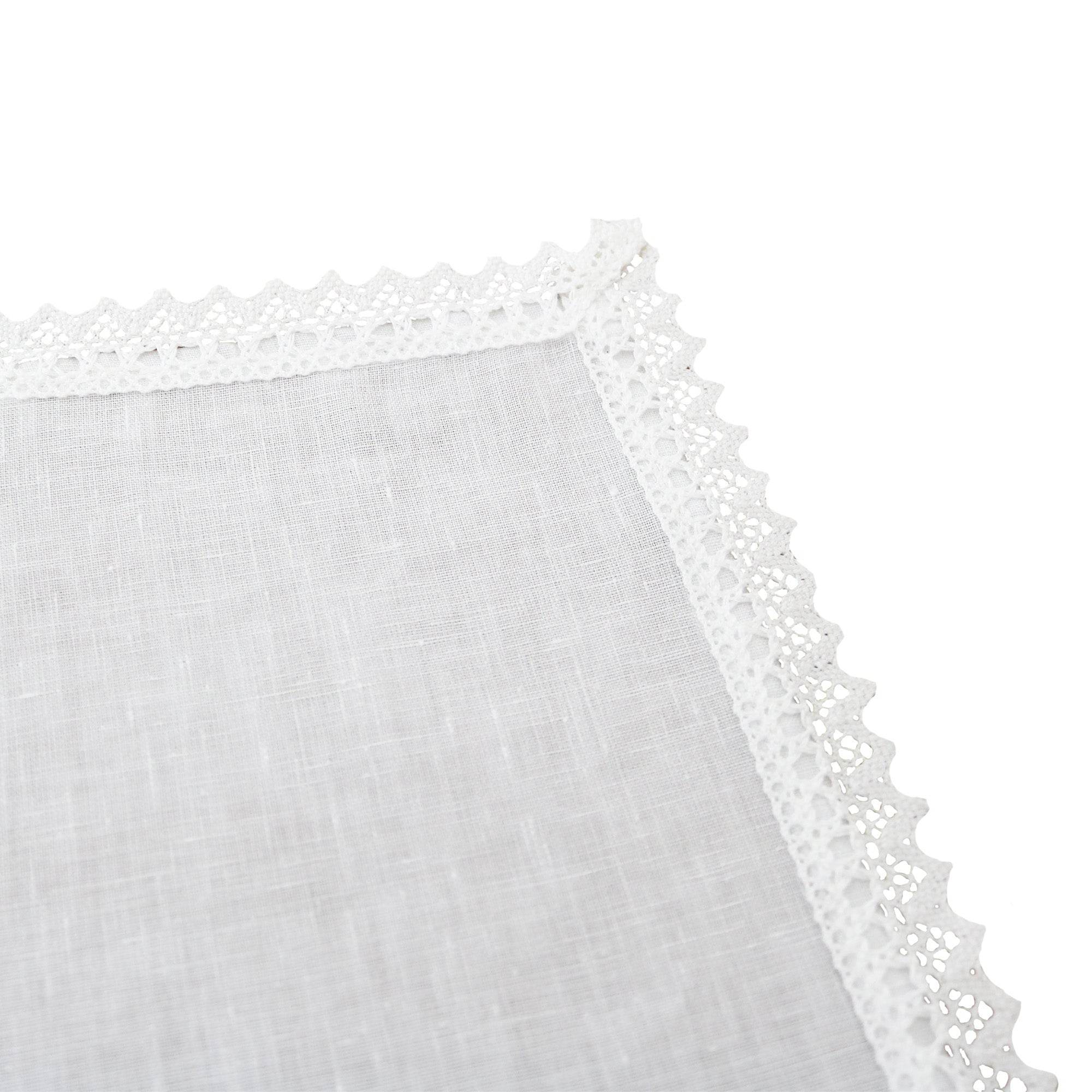 Toalha de Mesa Linen com Renda 1882 - LethesHome