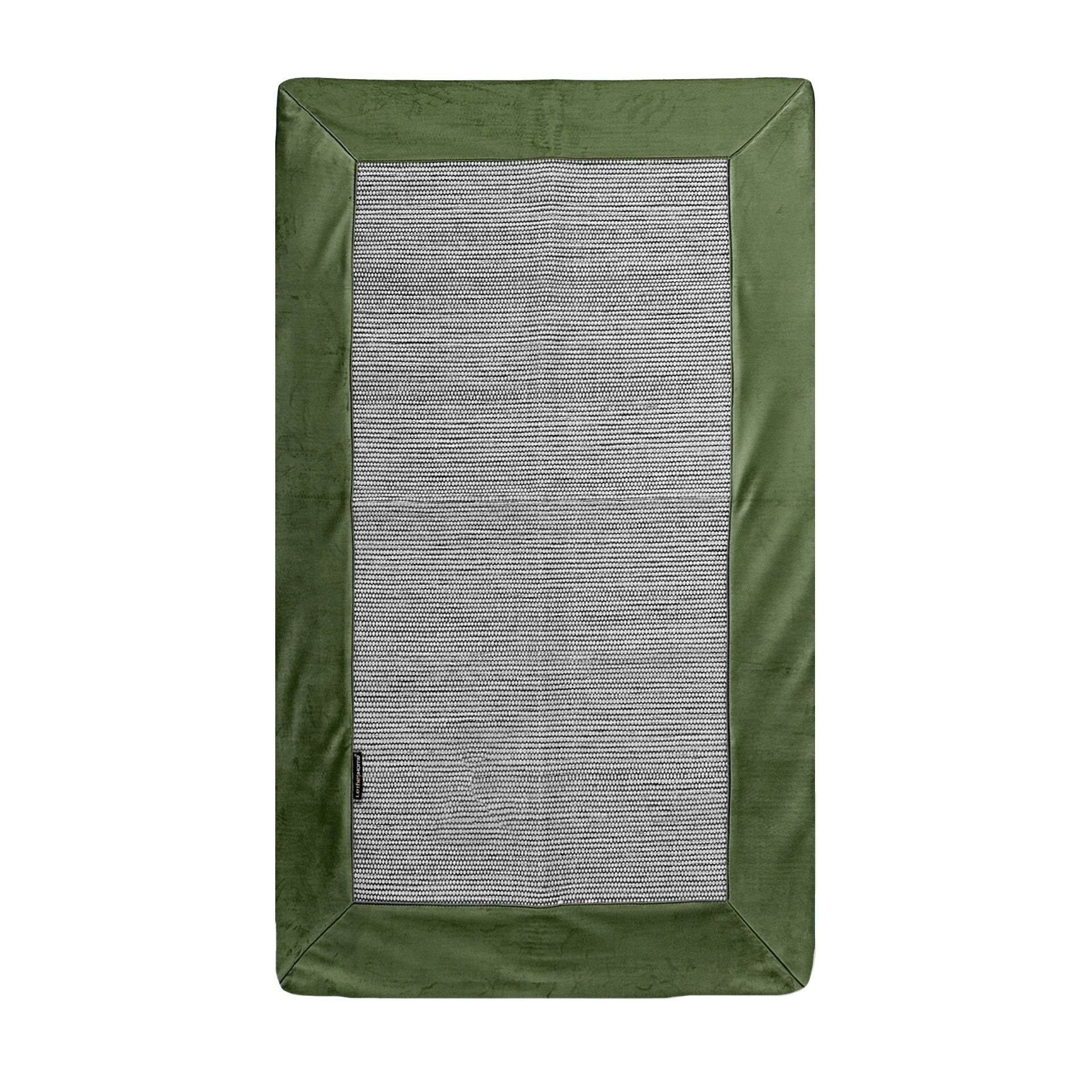 Tapete Cinza com Aplicação Veludo Soft - LethesHome