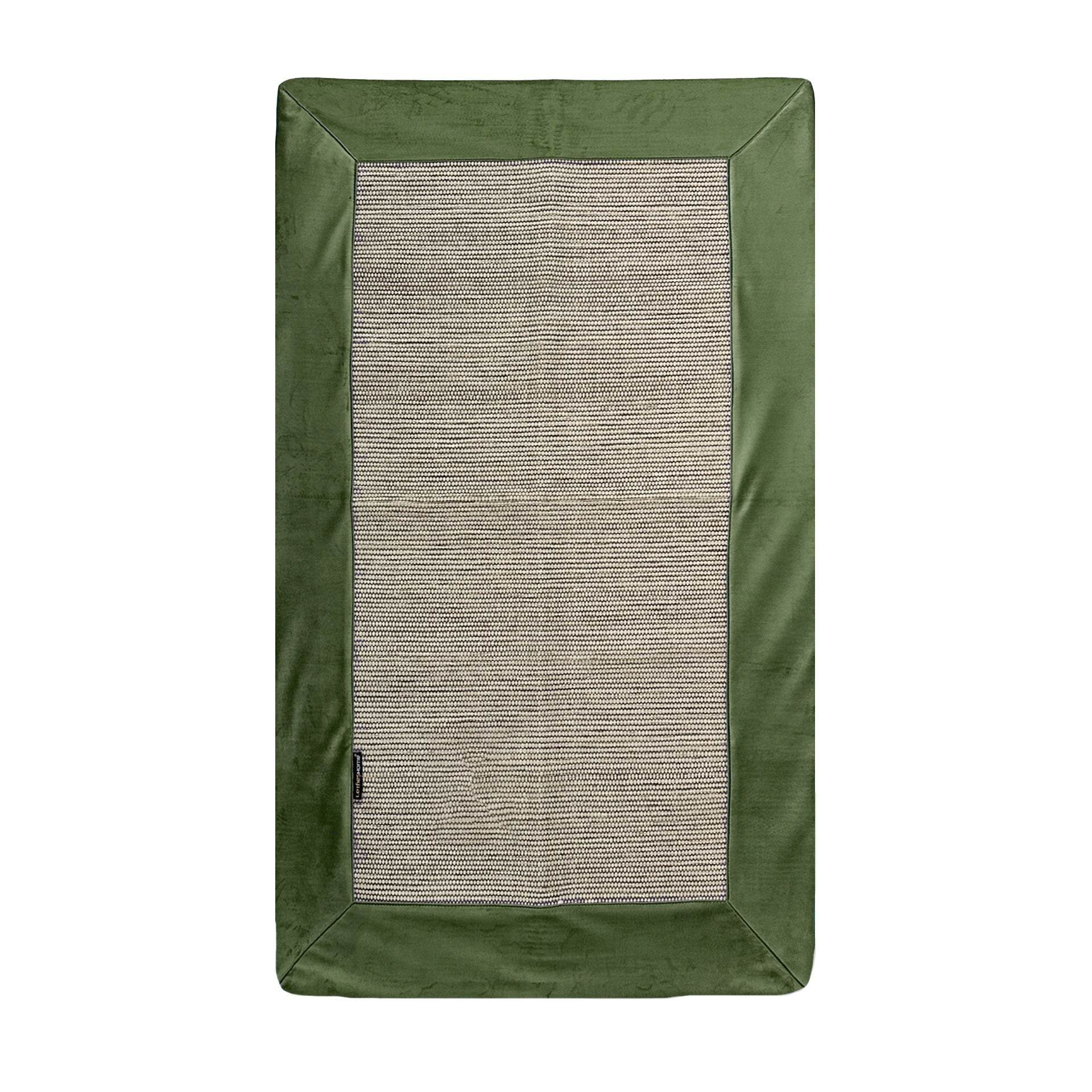 Tapete Taupe com Aplicação Veludo Soft - LethesHome
