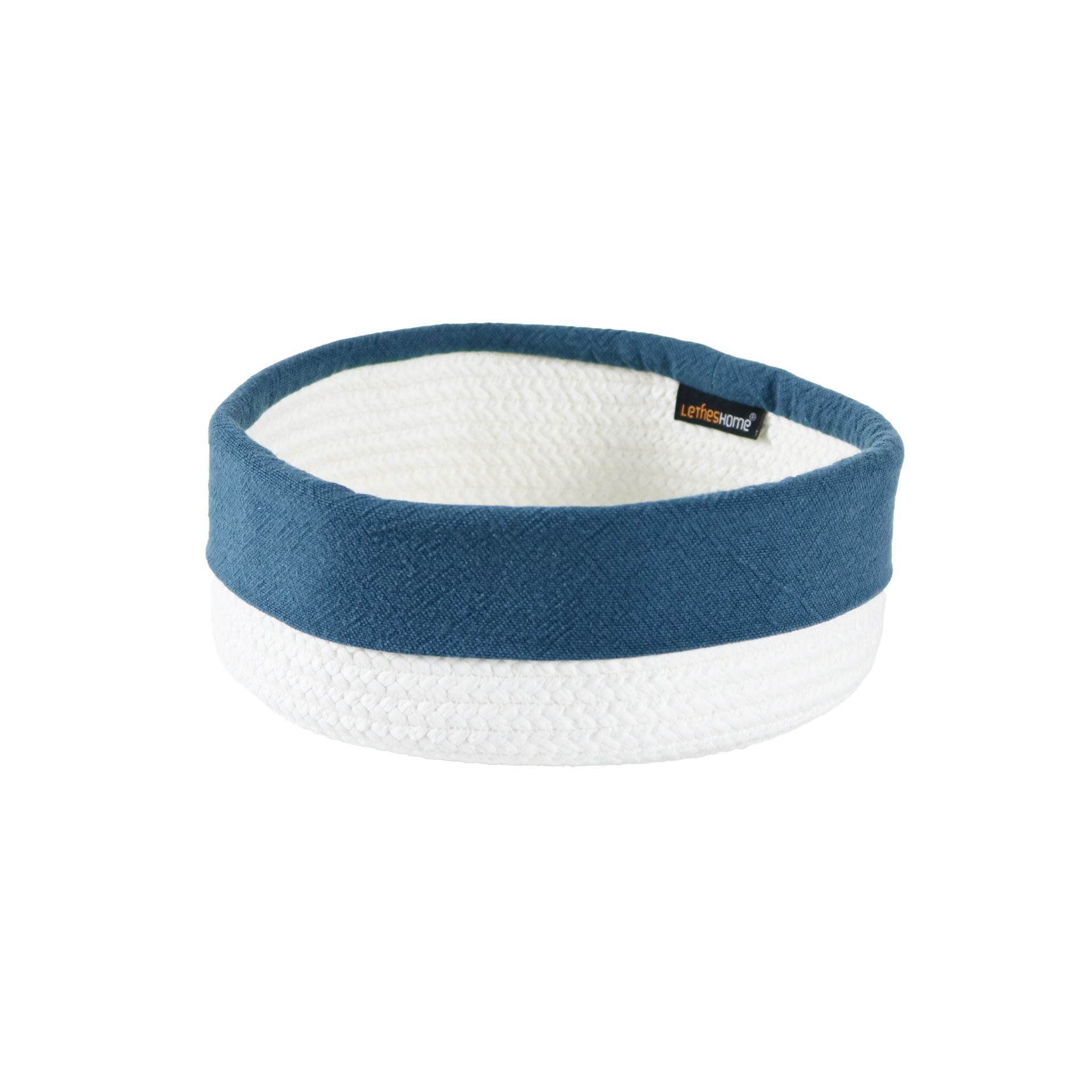 Cesto com Aplicação Linho Pure Soft - LethesHome