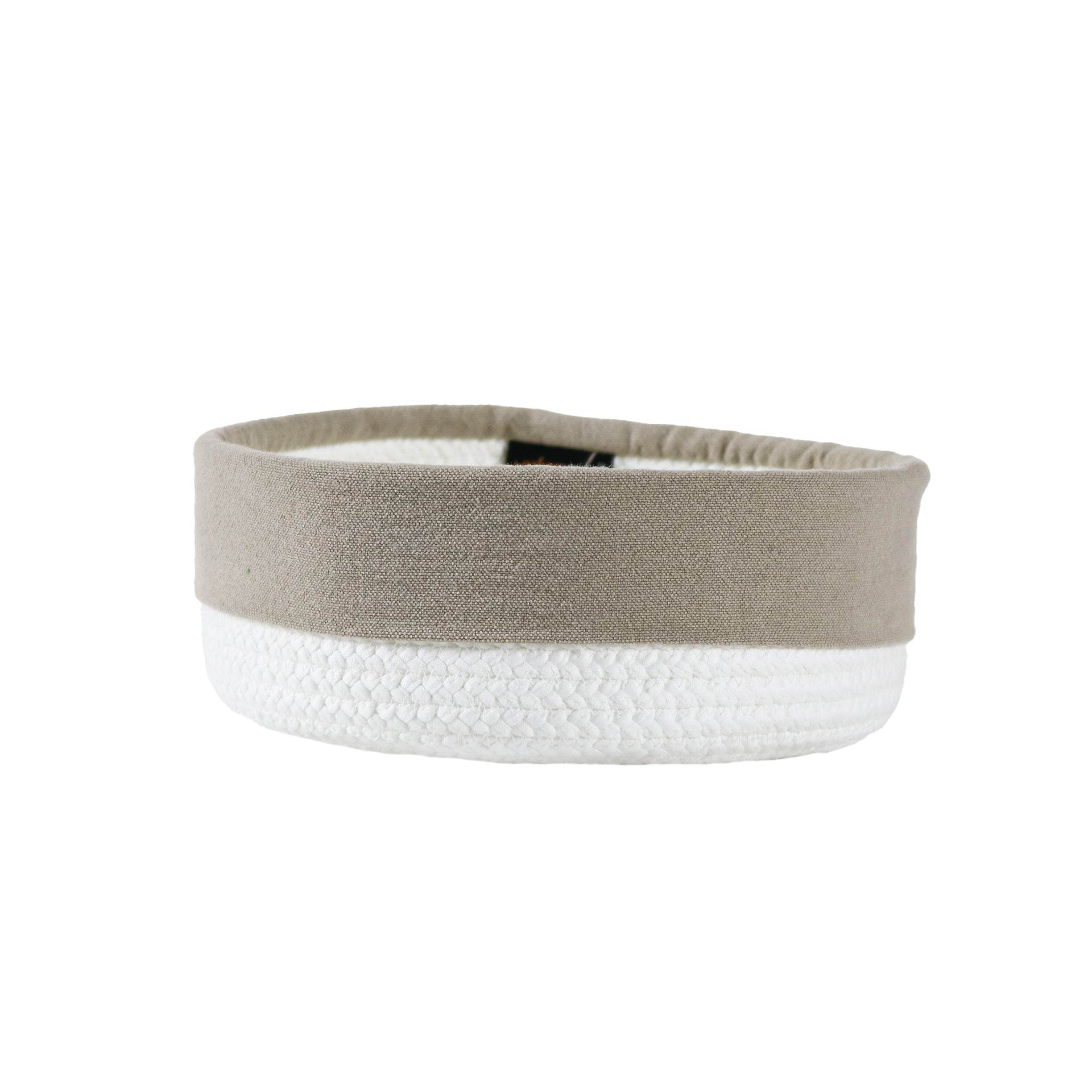 Cesto com Aplicação Linho Pure Soft - LethesHome