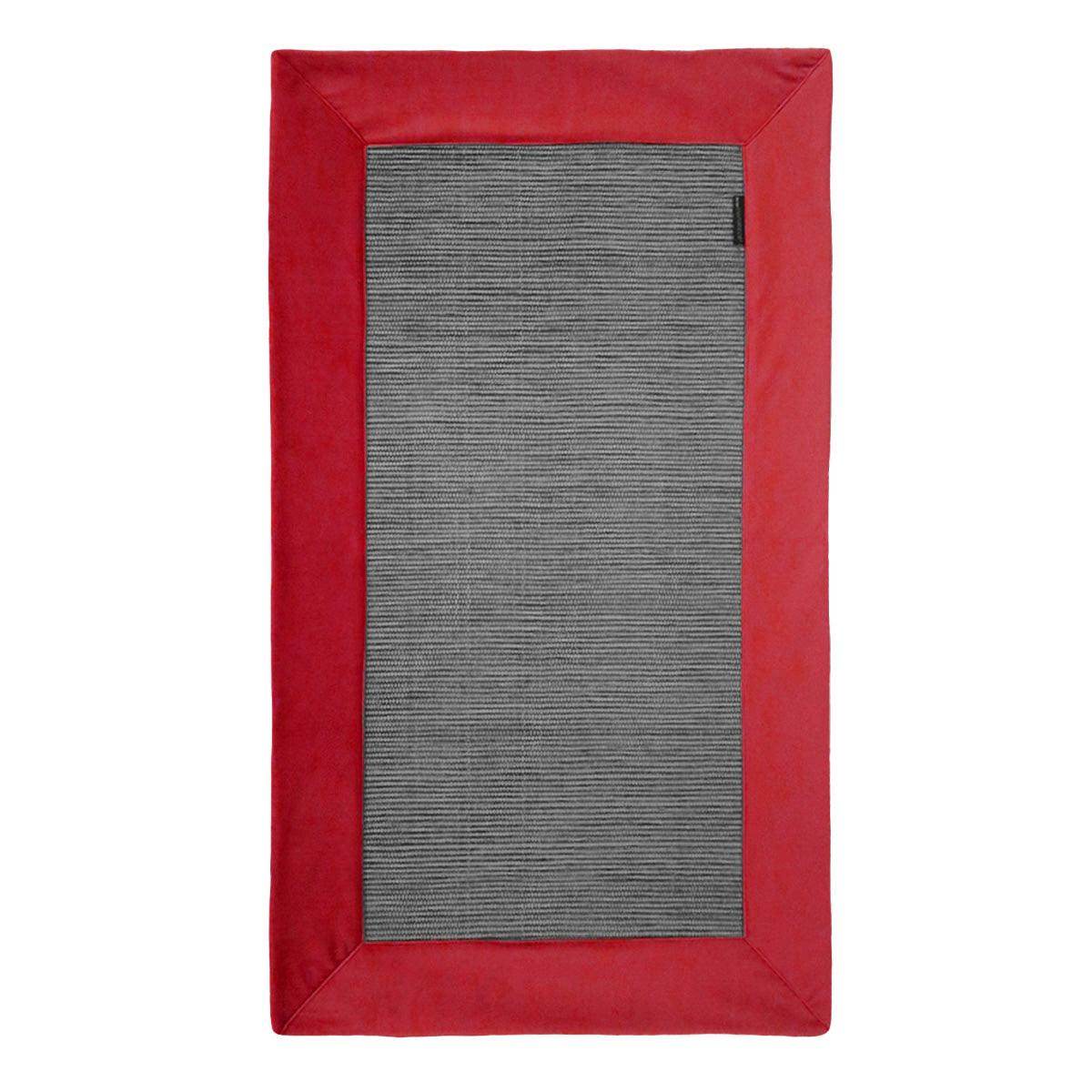 Tapete Cinza com Aplicação Veludo Soft - LethesHome
